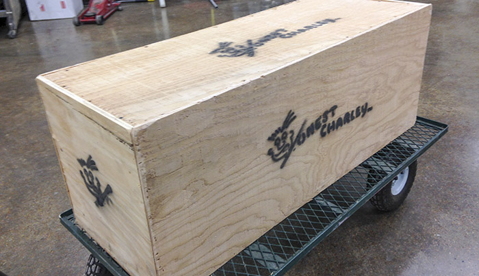 To finish off the job, we build custom crates and ship the finished pieces to your door!