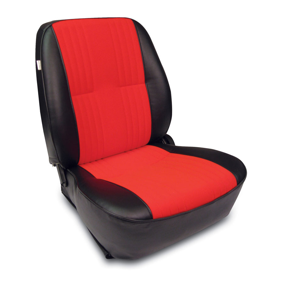 Low Back Bucket Seat | Black/Red | Driver Side-0 – Honest Charley Speed