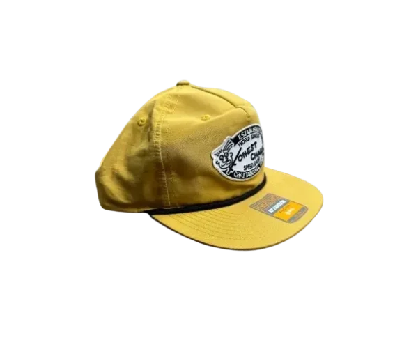 Honest Charley Yellow Snap Back Hat - Image 2